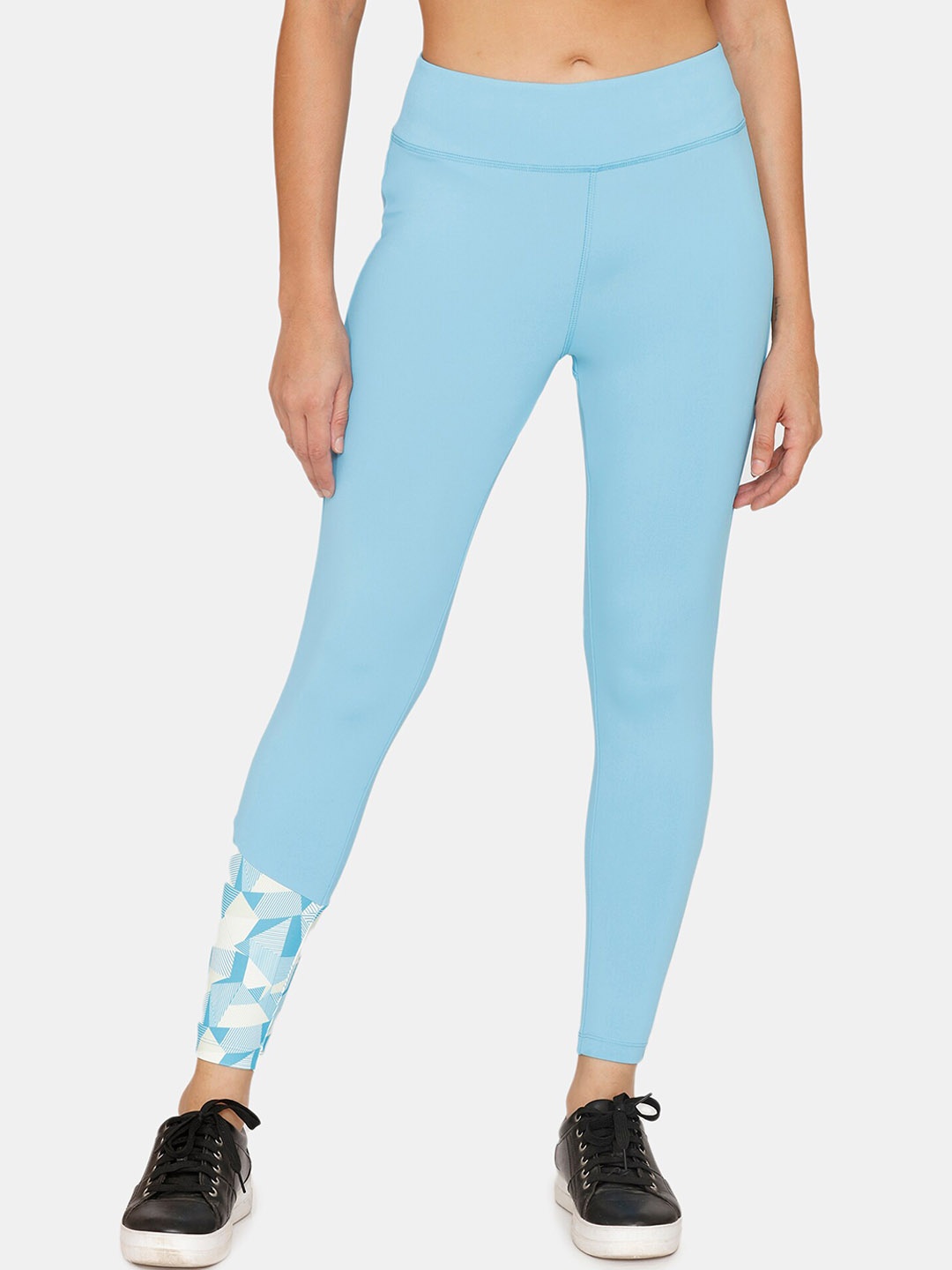 

Zelocity by Zivame Women Blue Solid Tights