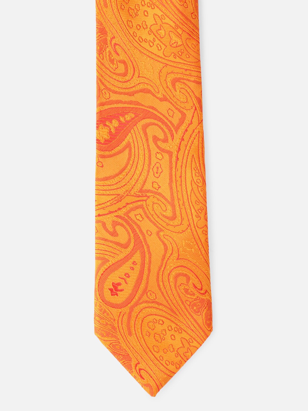 

Van Heusen Men Orange Printed Ascot Tie