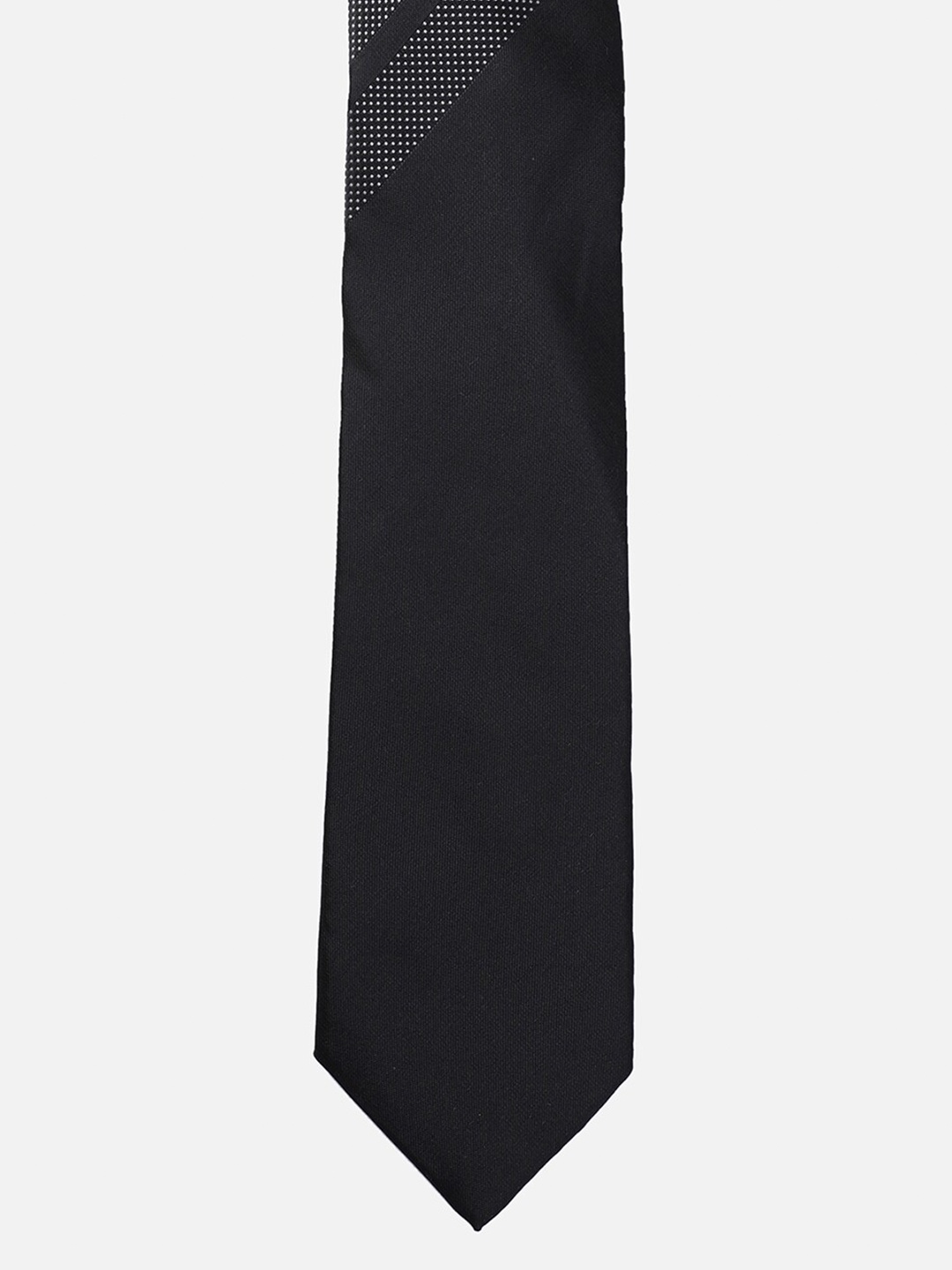 

Van Heusen Men Black & White Printed Broad Tie