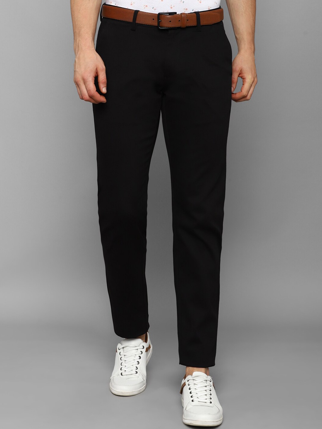 

Allen Solly Men Black Slim Fit Trousers