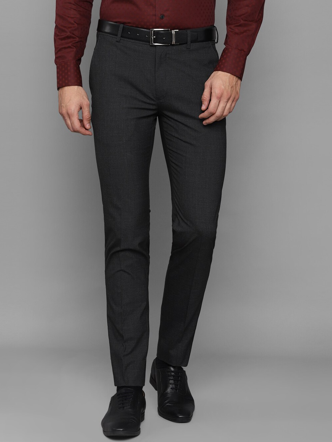 

Louis Philippe Men Grey Slim Fit Trousers