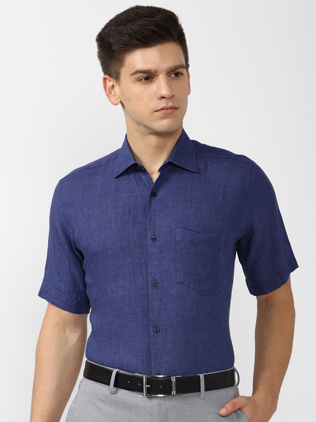 

Van Heusen Men Blue Formal Shirt