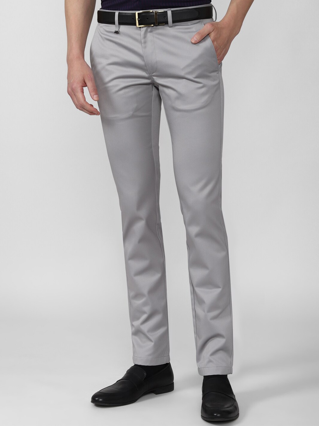 

Van Heusen Men Grey Slim Fit Trousers