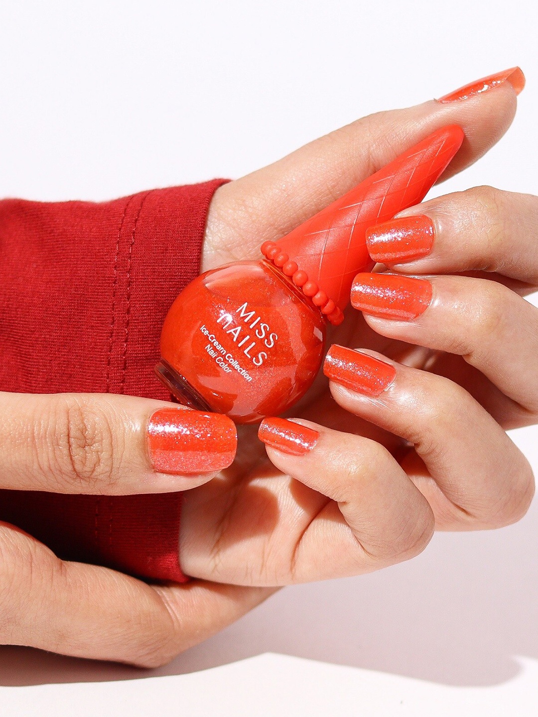 

MISS NAILS Ice Cream Collection Cruelty-Free Toxic Free Nail Polish 10 ml - Shade 20, Red