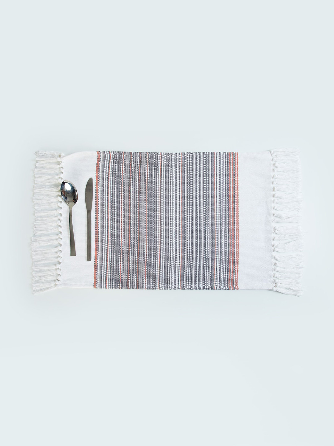 

Home Centre Multicolour Striped Cotton Placemat, Multi