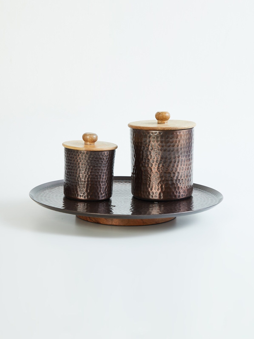 

Home Centre Black Mirage Kalavera Aluminium Lazy Susan
