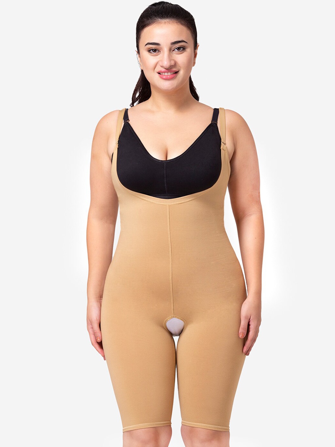 

Dermawear Women Beige Solid Body Shapewear