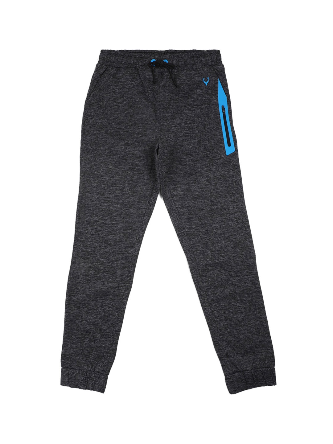 

Allen Solly Junior Boys Grey Textured Brand Logo Joggers