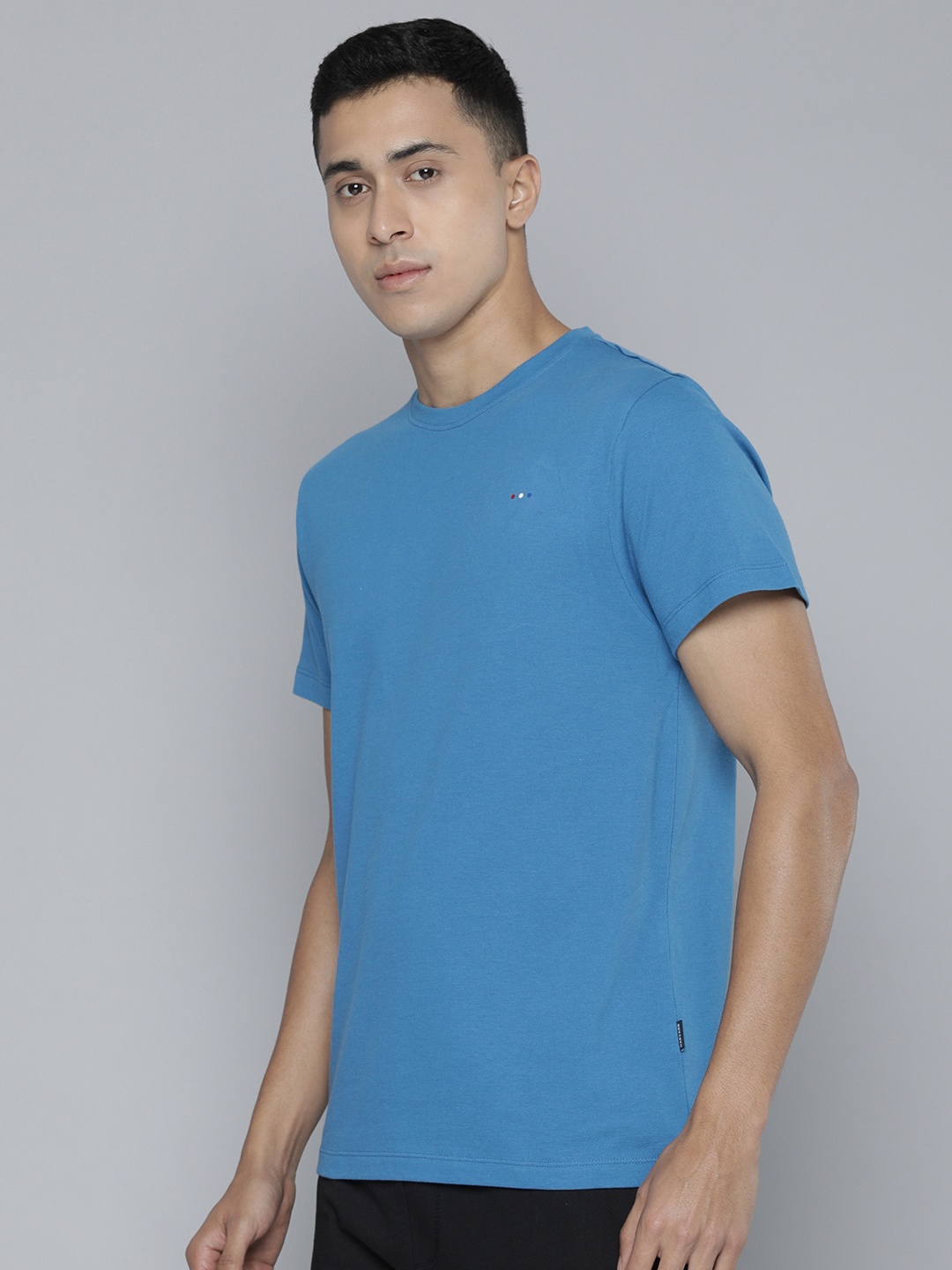 

Harvard Men Pure Cotton Round Neck T-shirt, Blue