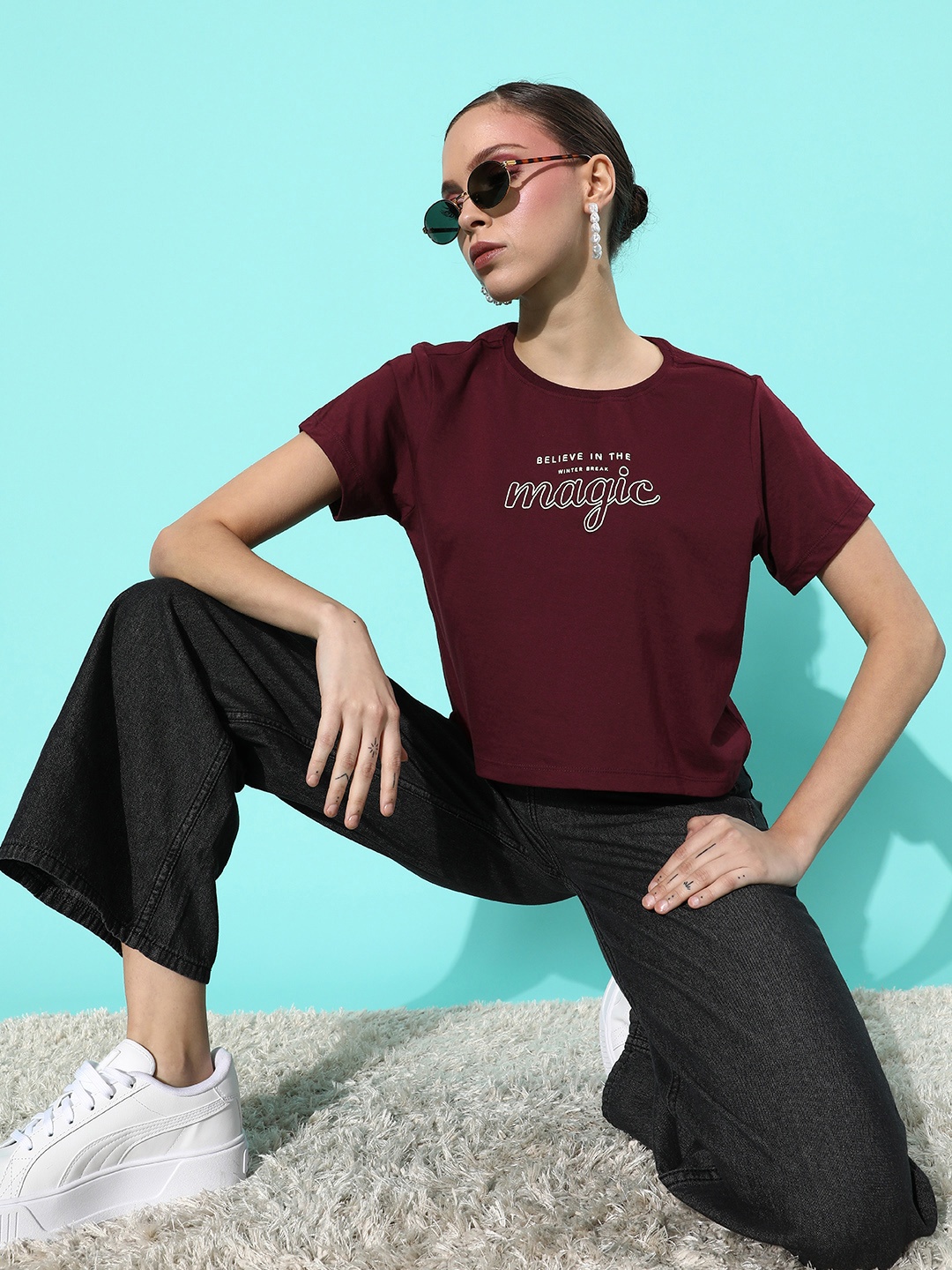 

Harvard Women Charming Maroon Typography Seriously Silly Tshirt