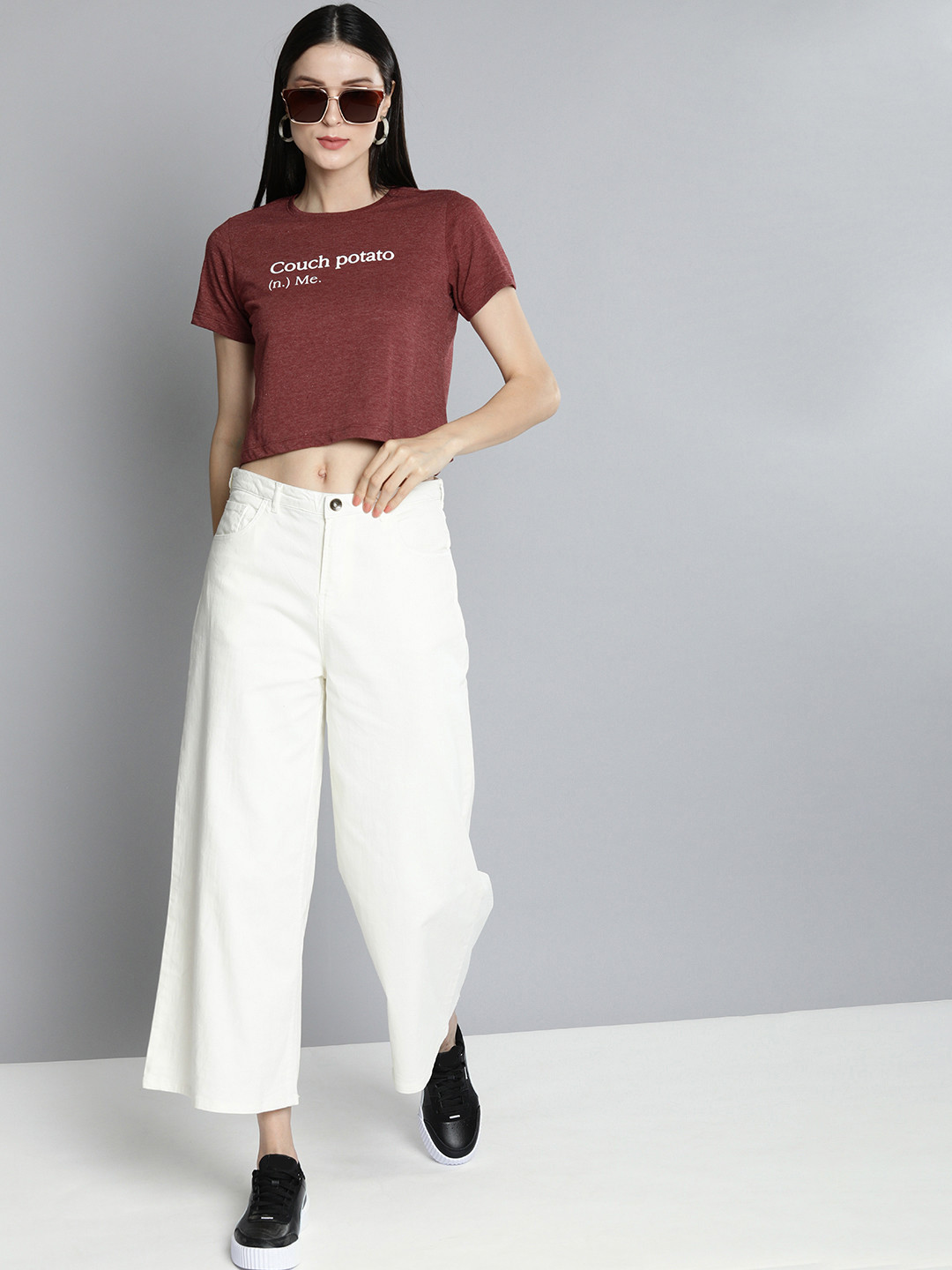 

Harvard Women Red Typography Printed T-shirt