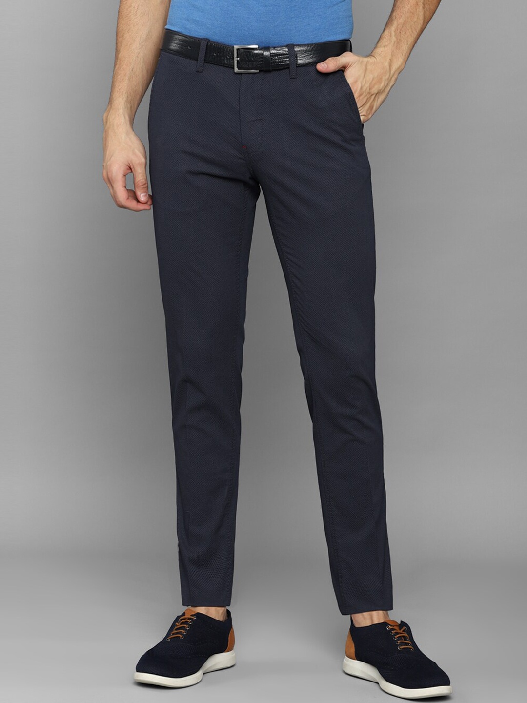 

Louis Philippe Sport Men Navy Blue Slim Fit Trousers