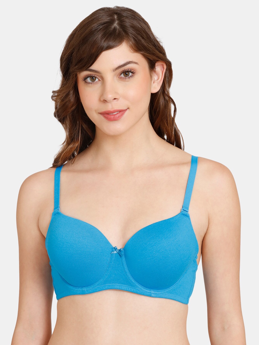 

Rosaline by Zivame Blue Bra Underwired Lightly Padded