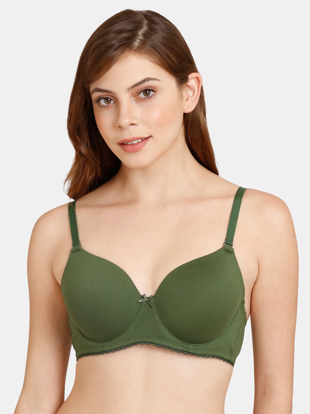 

Rosaline by Zivame Women Green Underwired Lightly Padded Bra