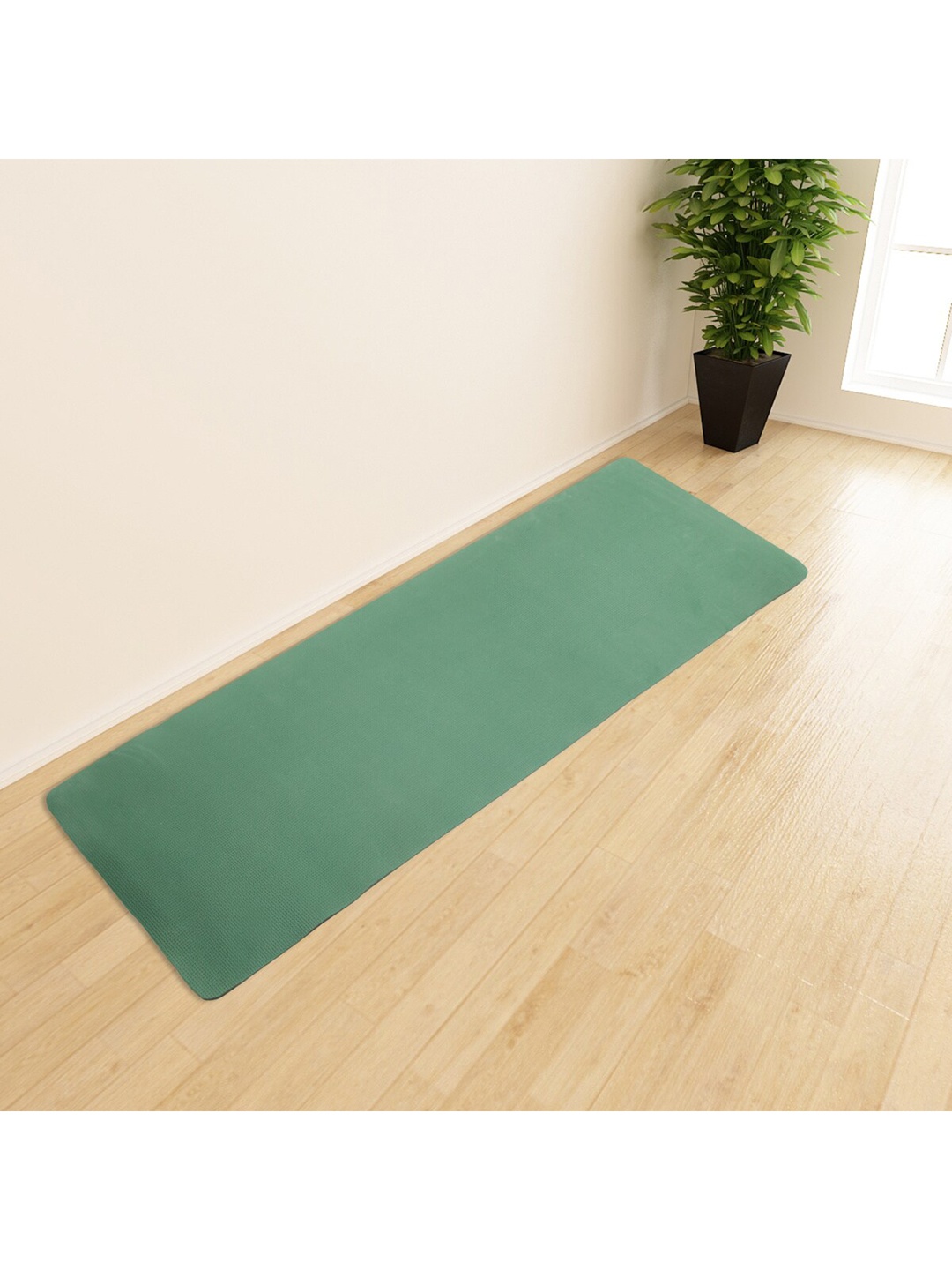 

Home Centre Green Textured Anti-Skid Yoga Mat
