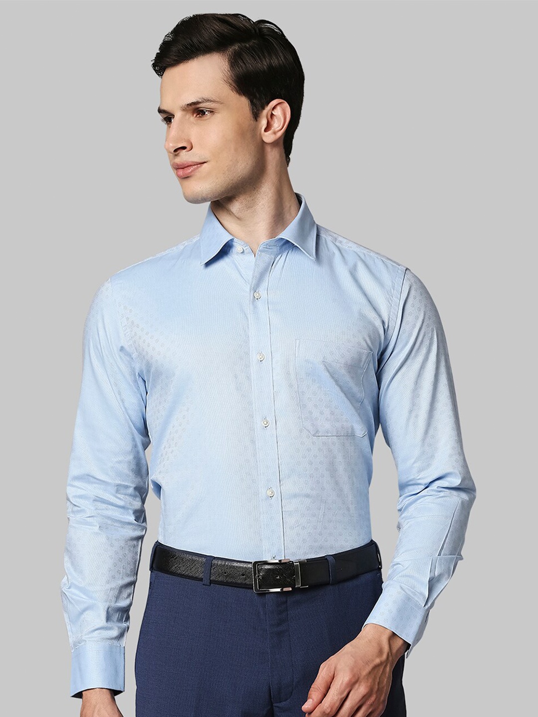 

Raymond Men Blue formal long sleeve Shirt