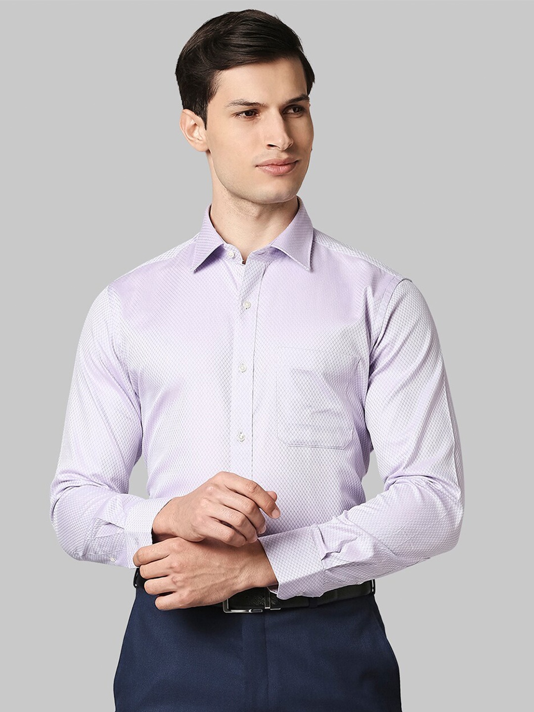 

Raymond Men Violet Casual Shirt