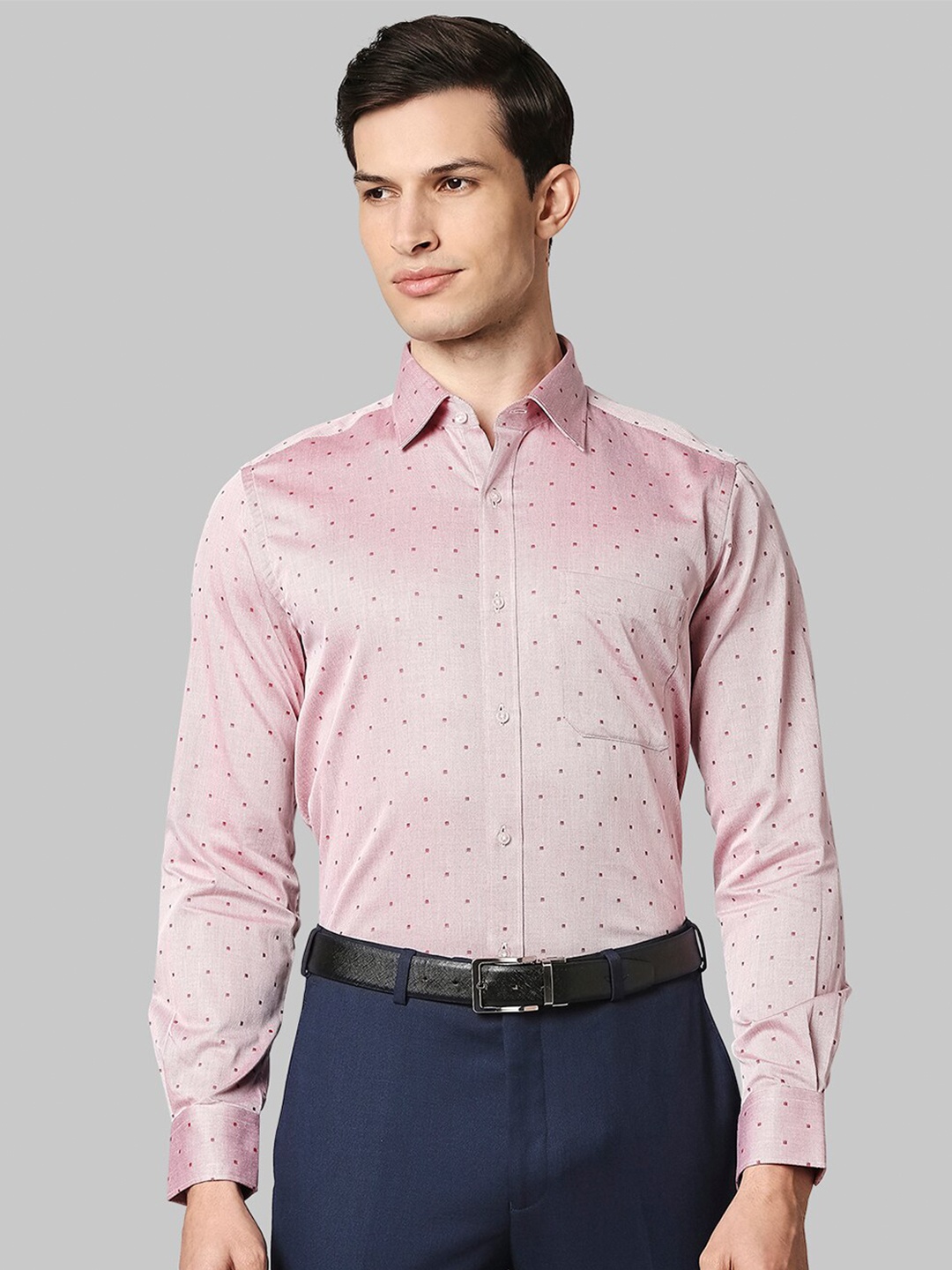 

Raymond Men Red Printed Casual Shirt