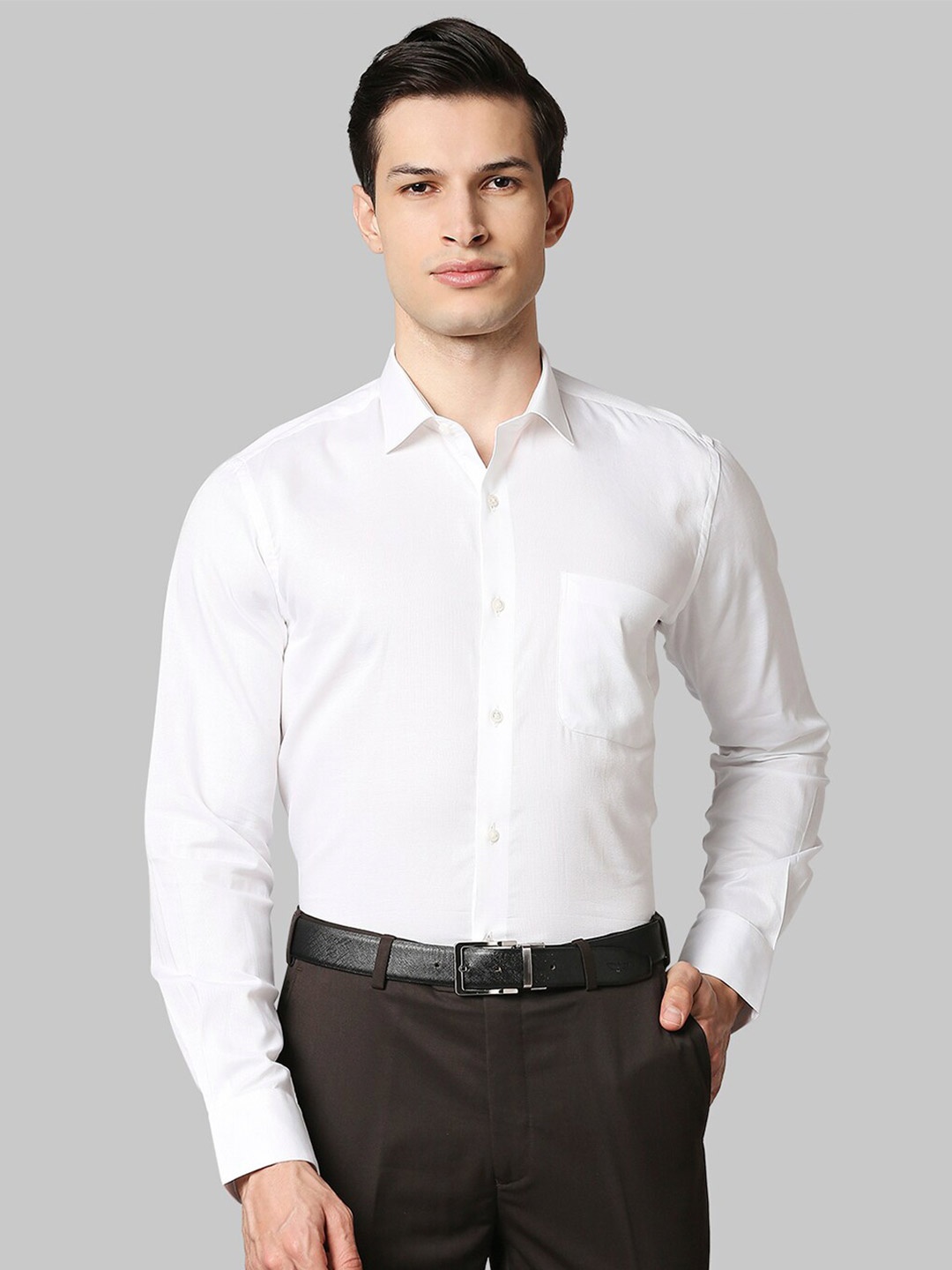 

Raymond Men White Formal Organic Cotton Shirt