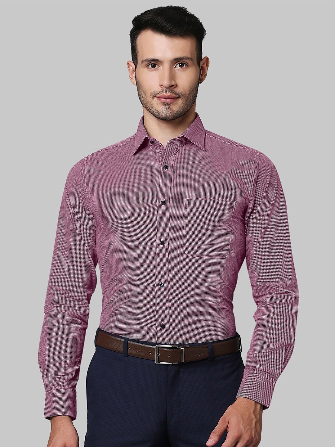 

Raymond Men Red Casual Shirt