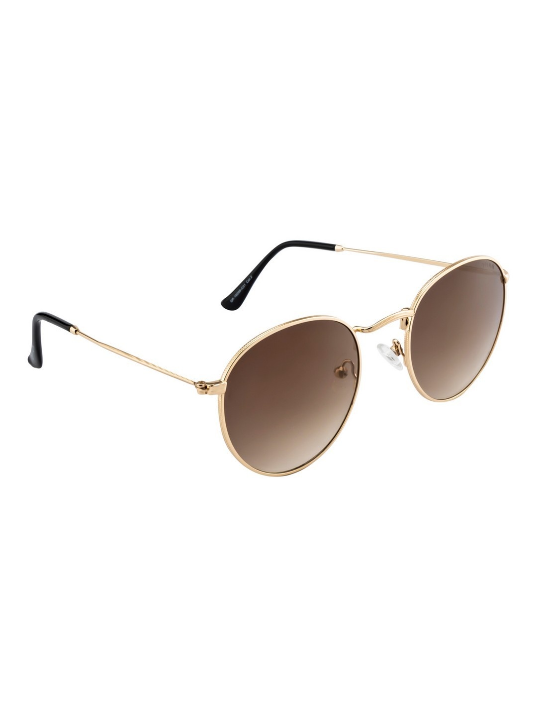 

OPIUM Unisex Brown Lens & Gold-Toned Round Sunglasses with UV Protected Lens