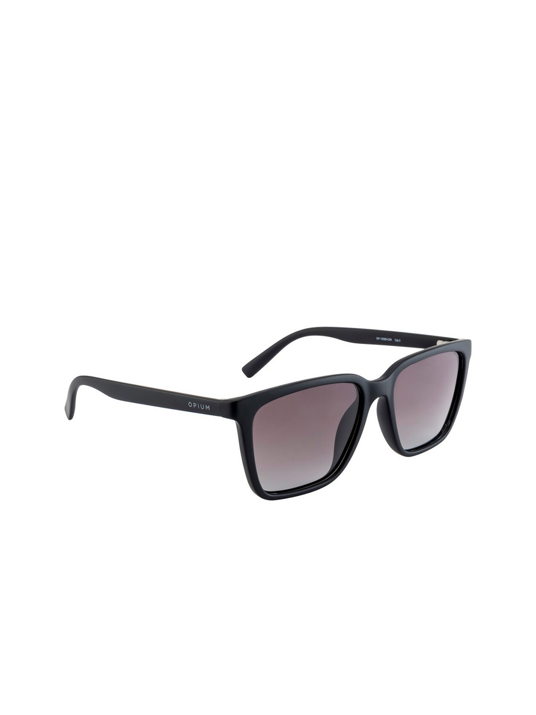 

OPIUM Men Brown Lens & Black Wayfarer Sunglasses with Polarised and UV Protected Lens