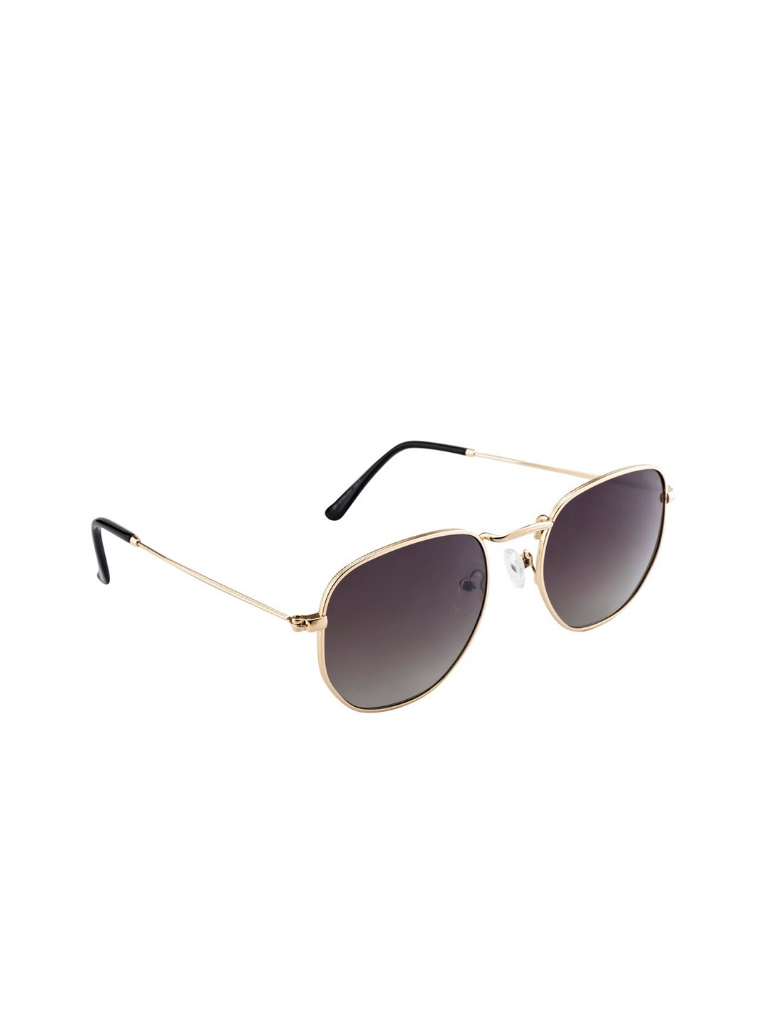 

OPIUM Unisex Brown Lens & Gold-Toned Rectangle Sunglasses with UV Protected Lens