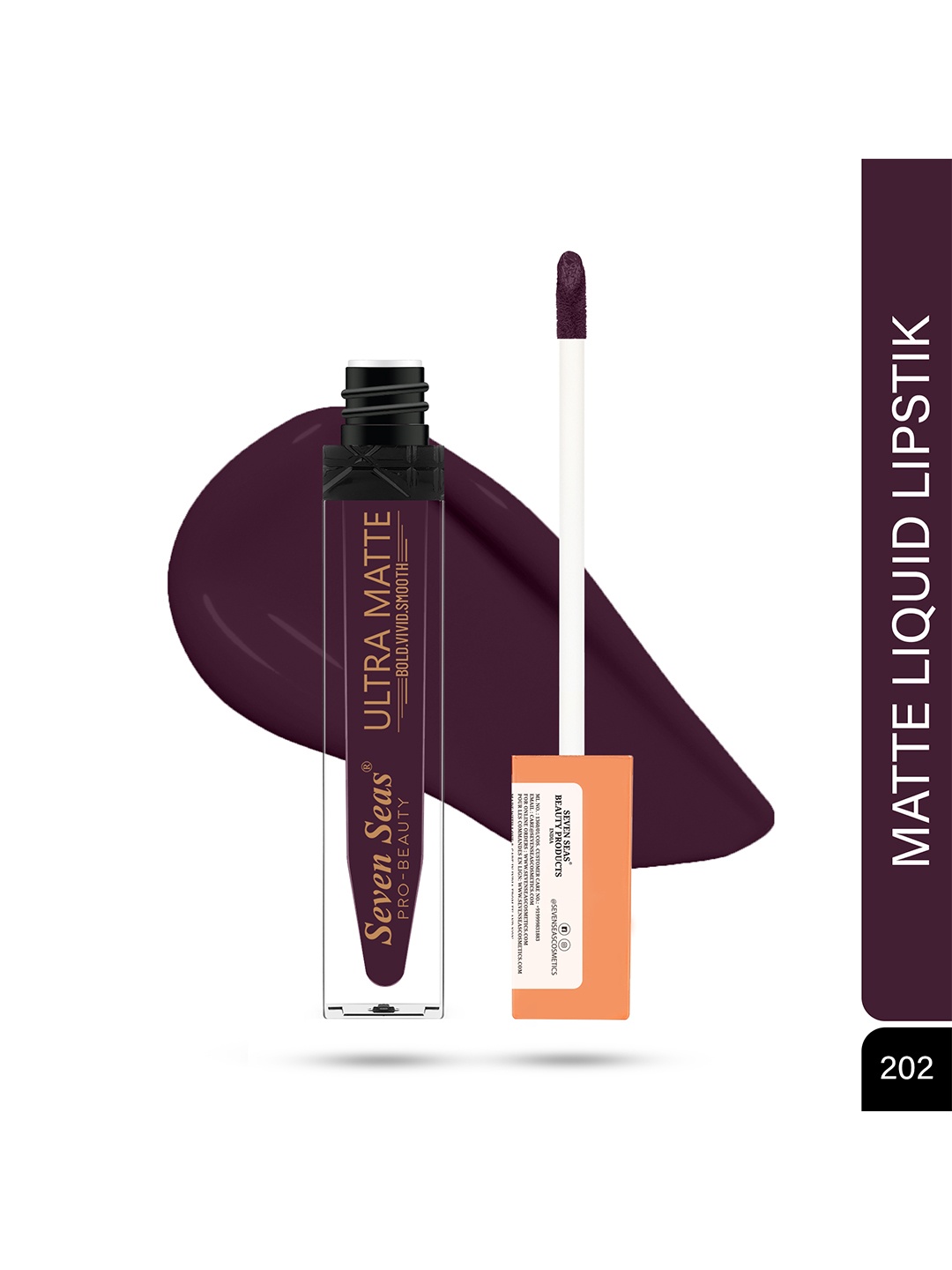 

Seven Seas Ultra Matte Transfer Proof Liquid Lipstick 9 g - Roof Terracotta, Purple