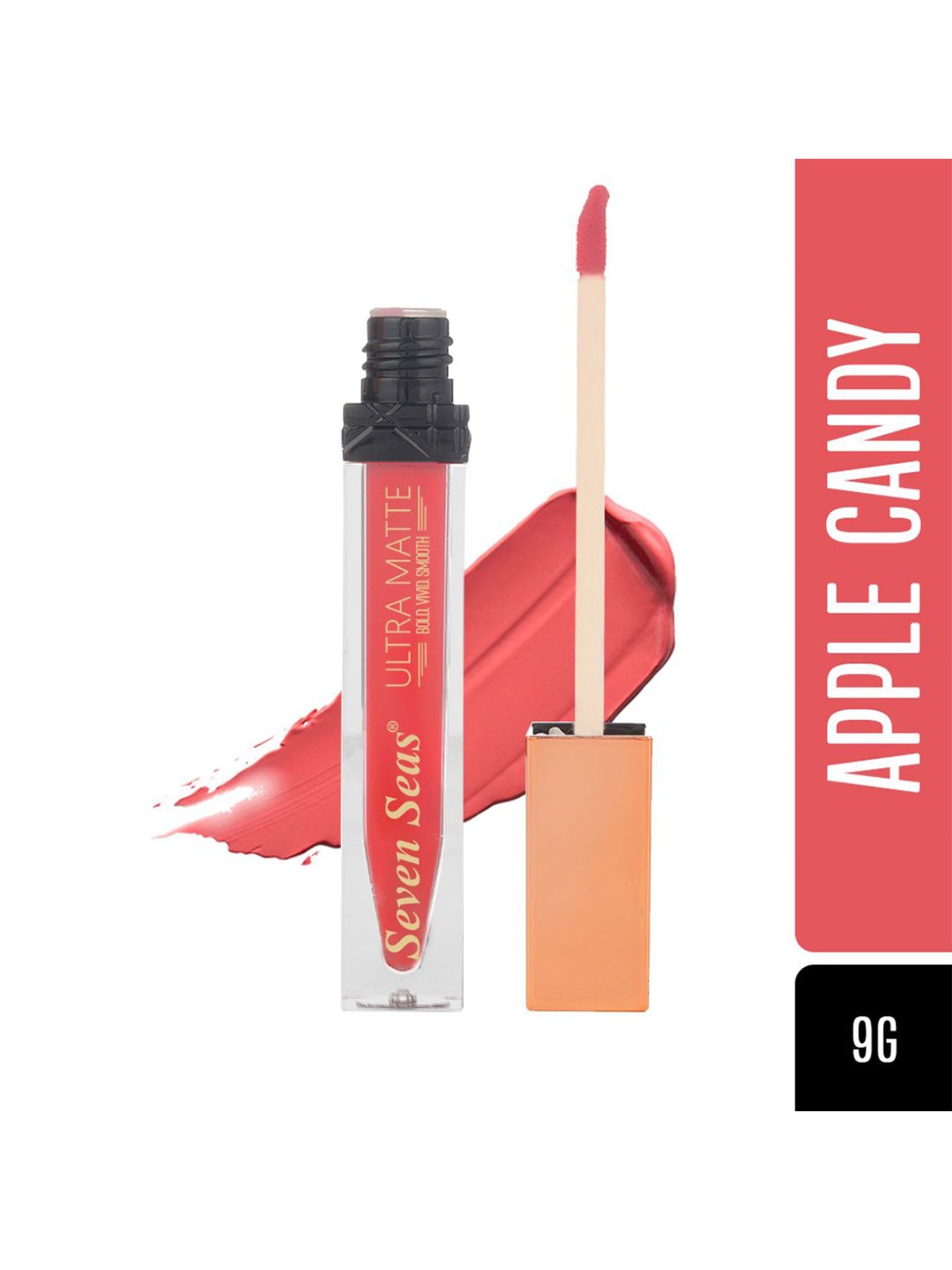 

Seven Seas Ultra Matte Bold Vivid Smooth Liquid Lipstick 9 g - Apple Candy, Orange