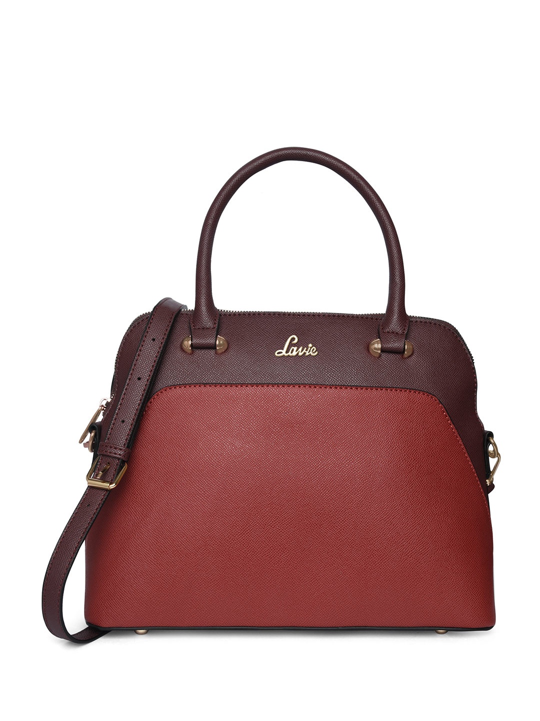 

Lavie Tonal Valle Women Red Dome Satchel Handbag