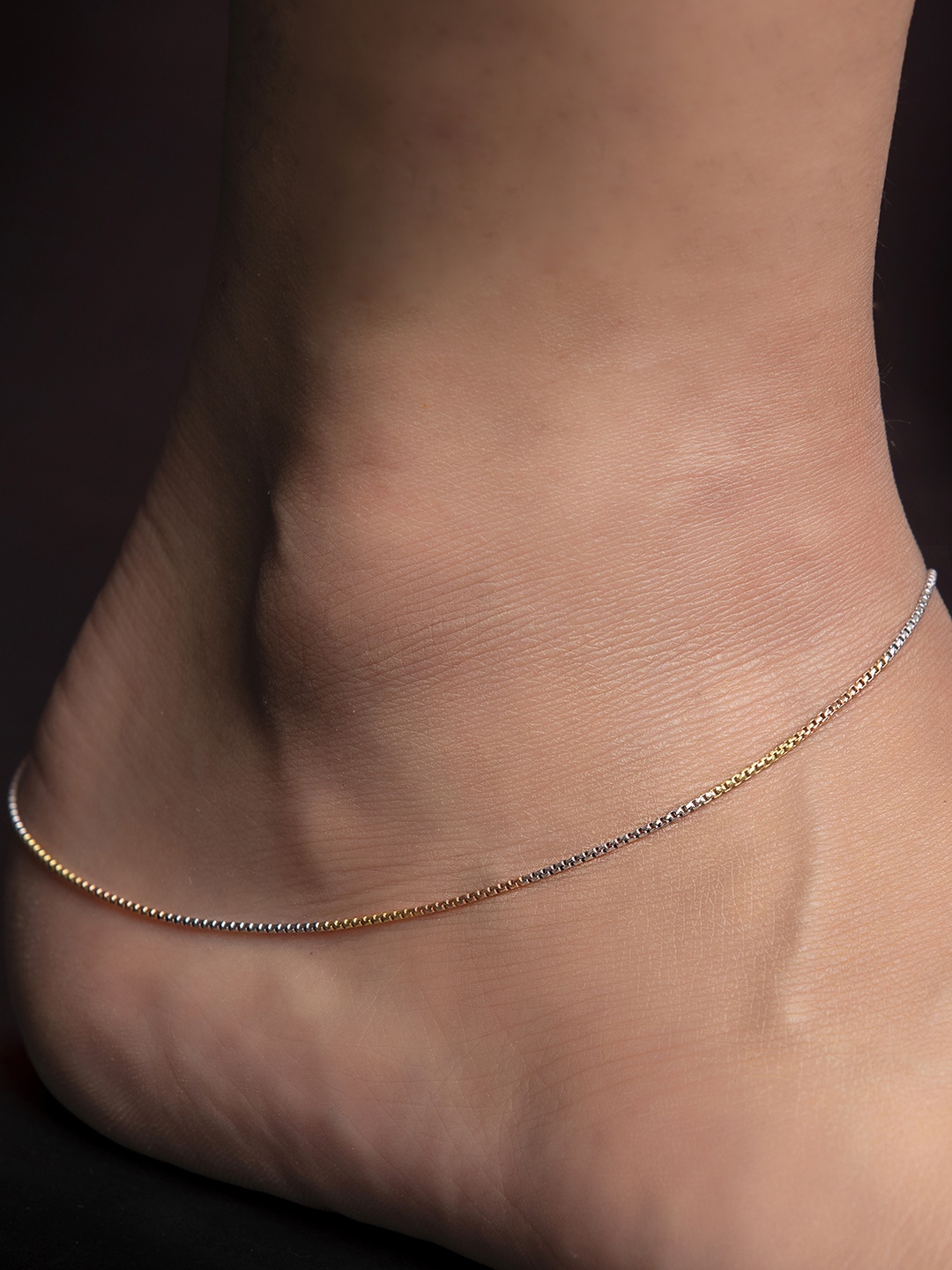 

Zavya Women Gold-Toned & Rhodium-Plated 925 Sterling Silver Anklets