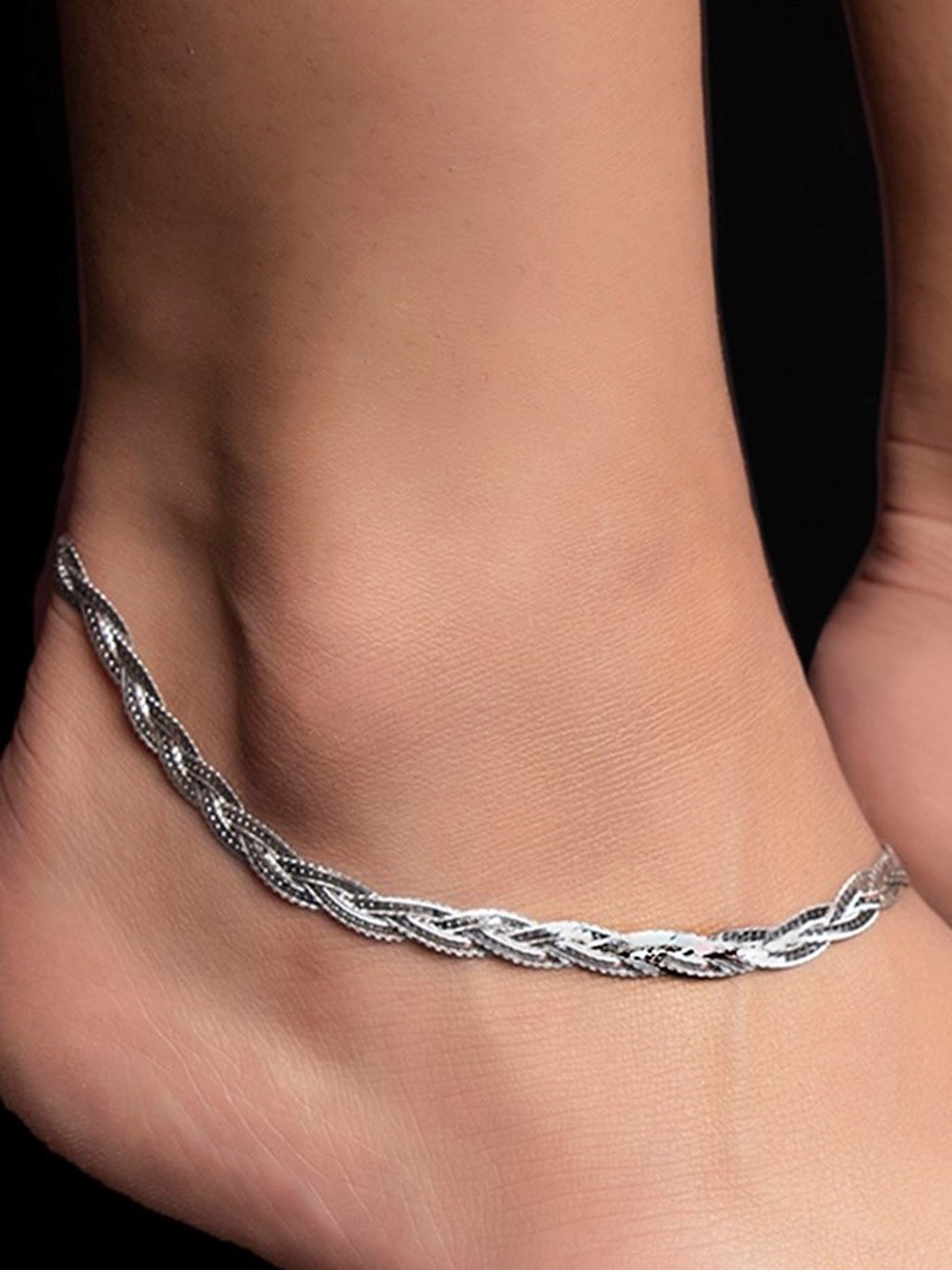 

Zavya 925 Sterling Silver Rhodium Plated Anklet