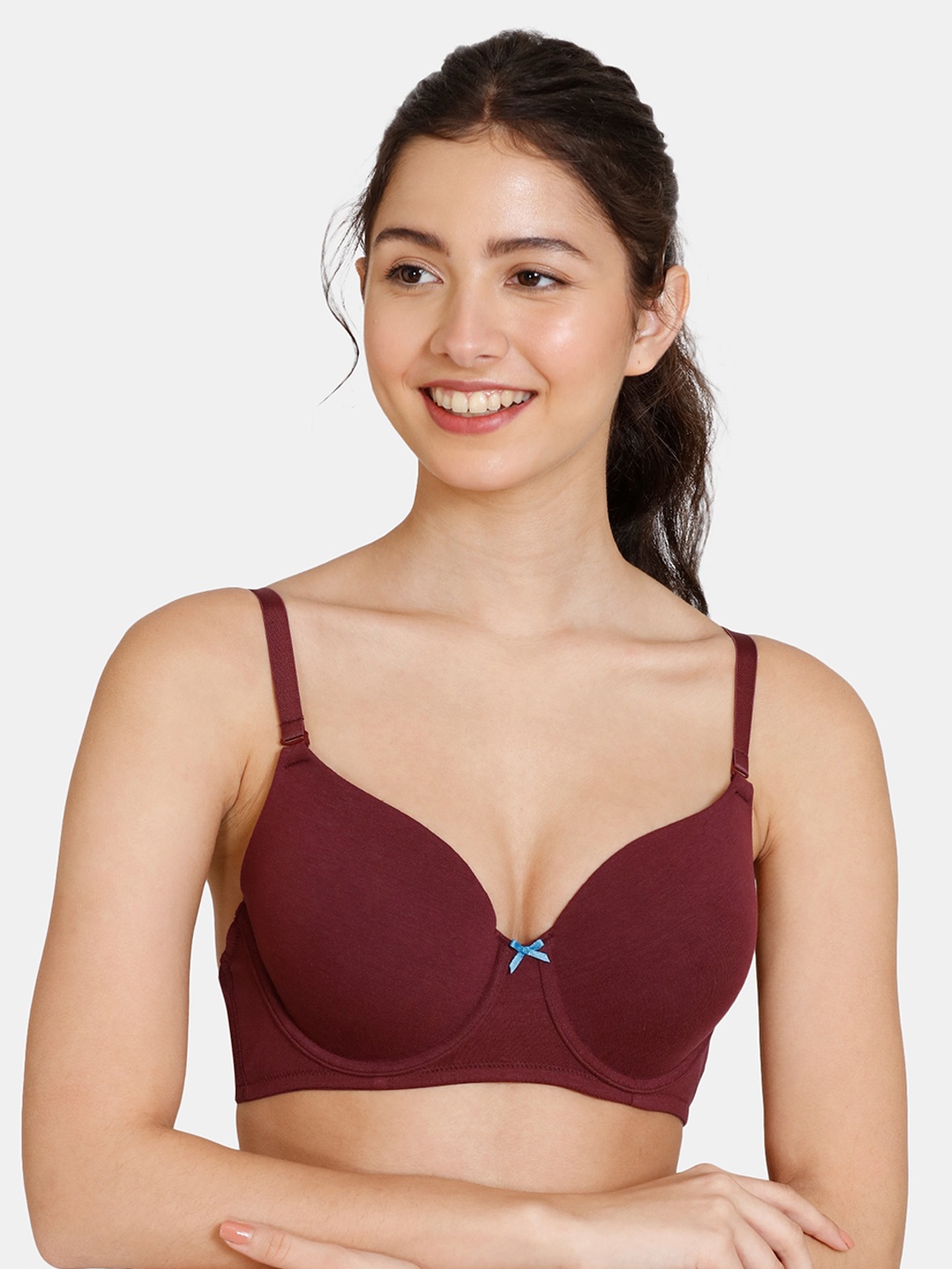 

Zivame Women Purple Non Wired Lightly Padded T-shirt Bra-ZI112FFASHMPURP