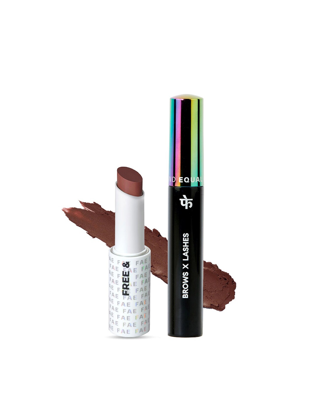 

FAE BEAUTY Brash + Modern Matte Lipstick Combo- Jet Black and Walnut Brown