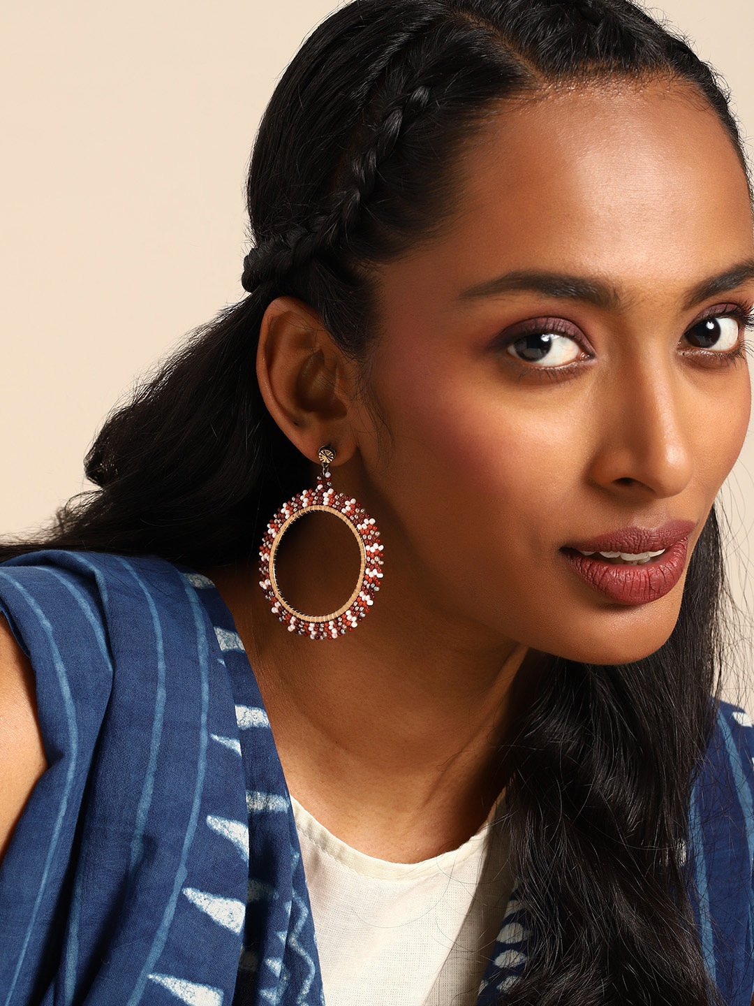 

Taavi Circular Drop Earrings, Multi