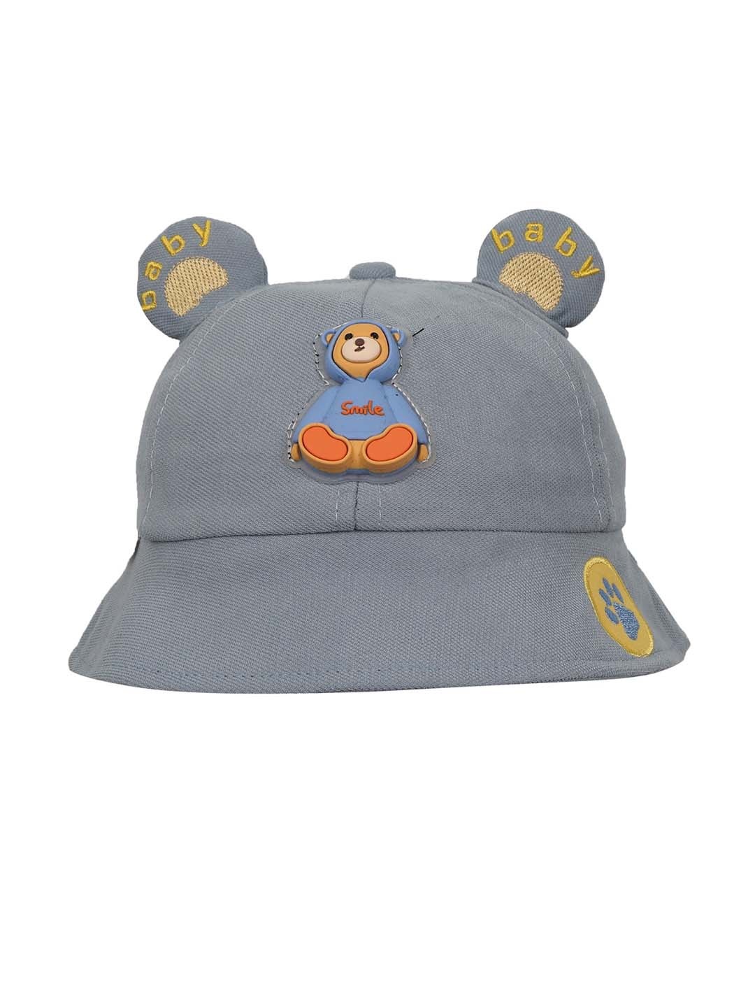 

FabSeasons Unisex Kids Blue & Orange Visor Cap