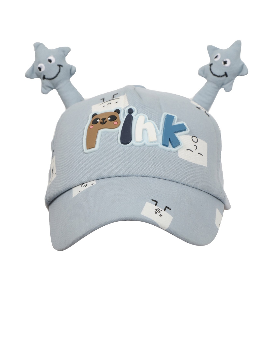 

FabSeasons Unisex Kids Blue & White Printed Baseball Cap