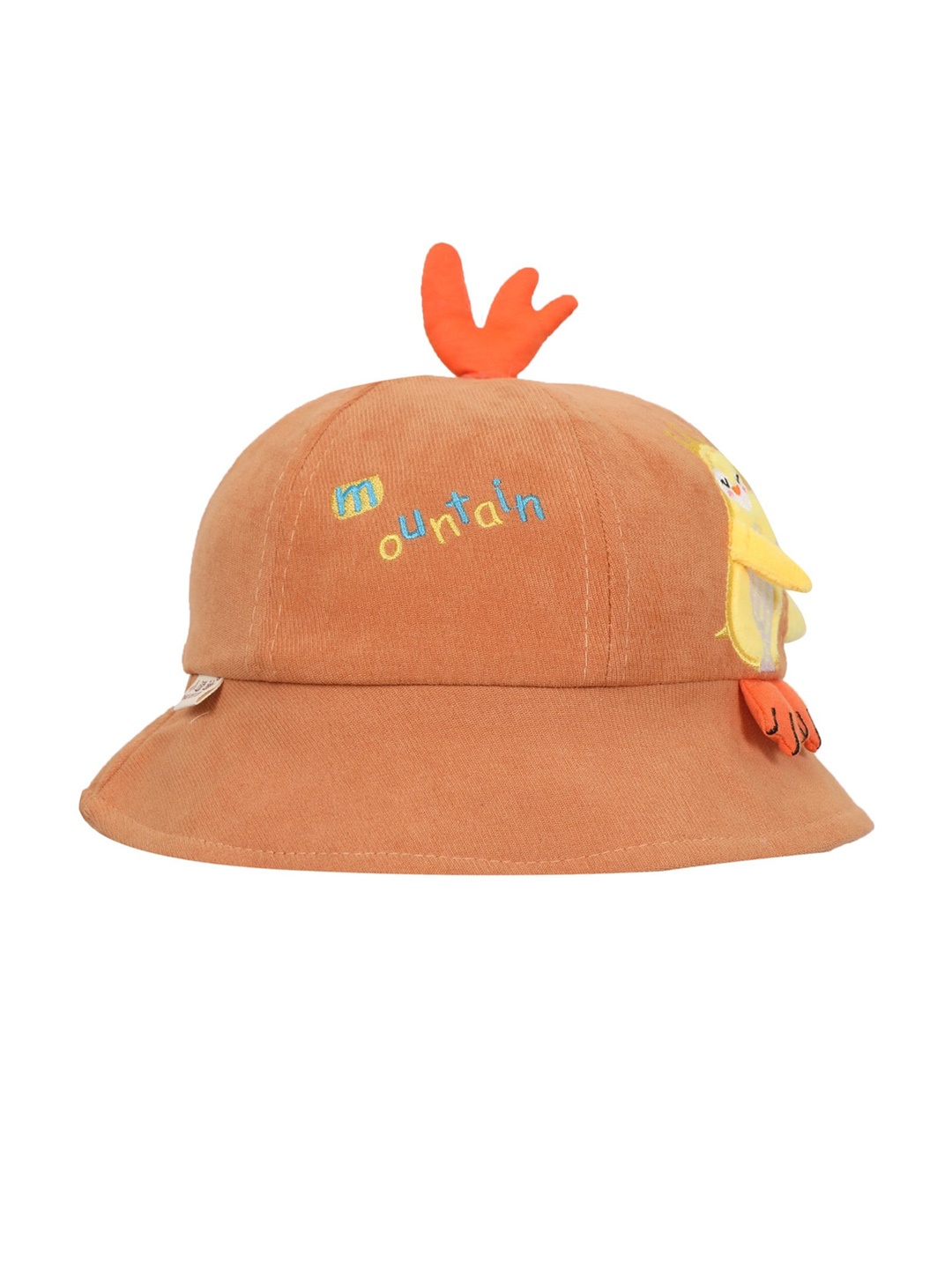 

FabSeasons Unisex Kids Orange & Yellow Visor Cap