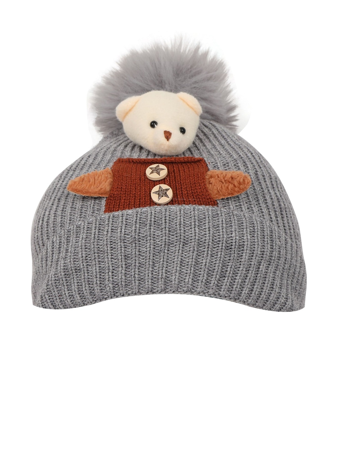 

FabSeasons Unisex Kids Grey Caps