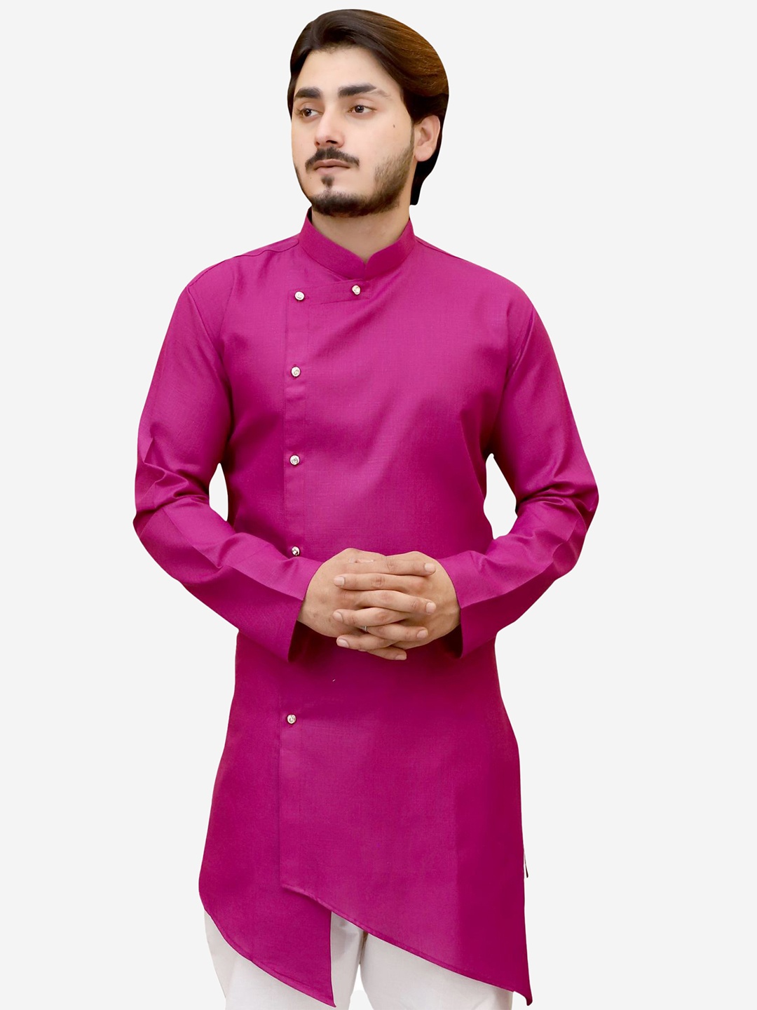 

Tibra Collection Men Burgundy Kurta