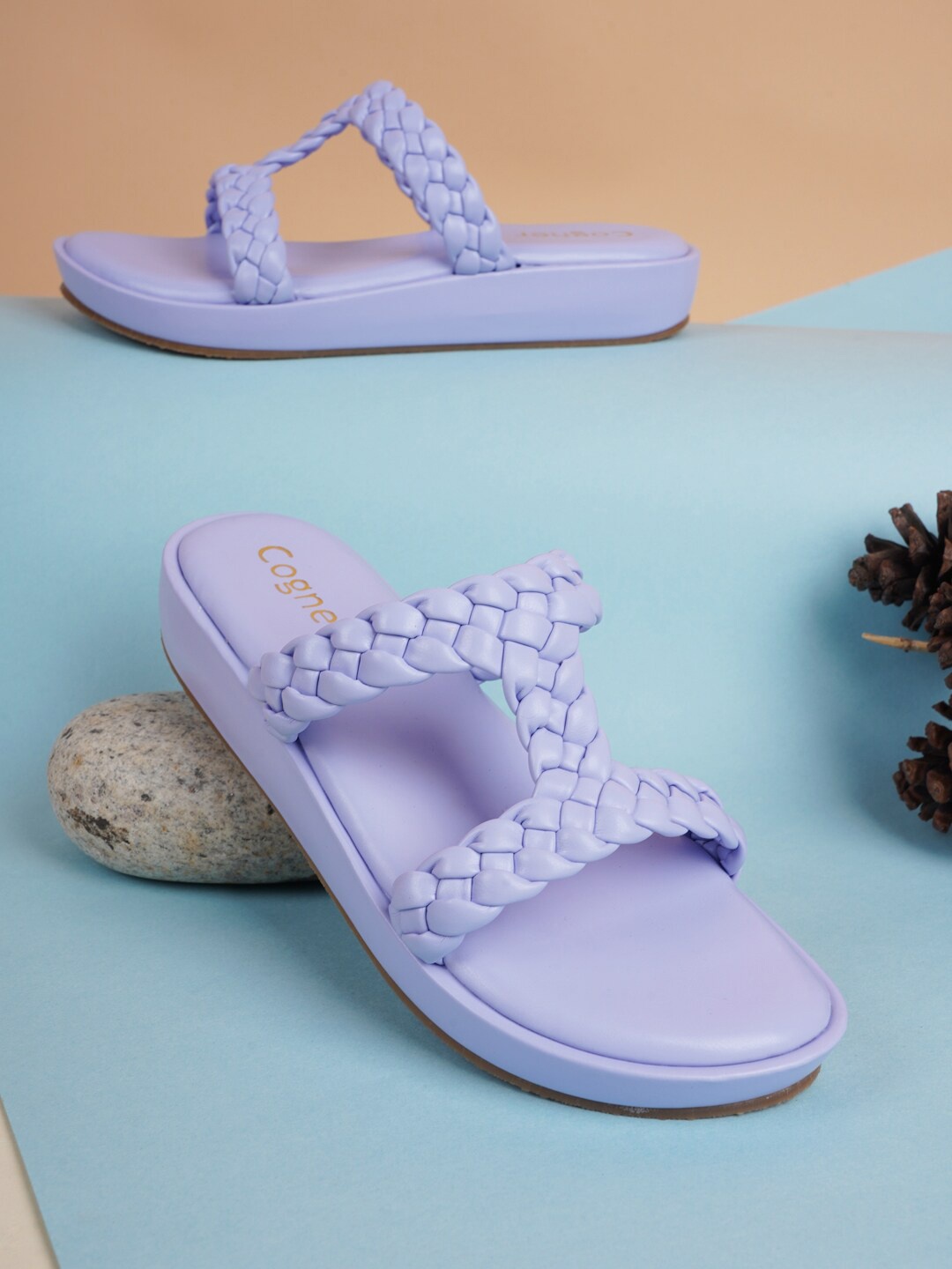 

Cogner Purple Wedge Pumps
