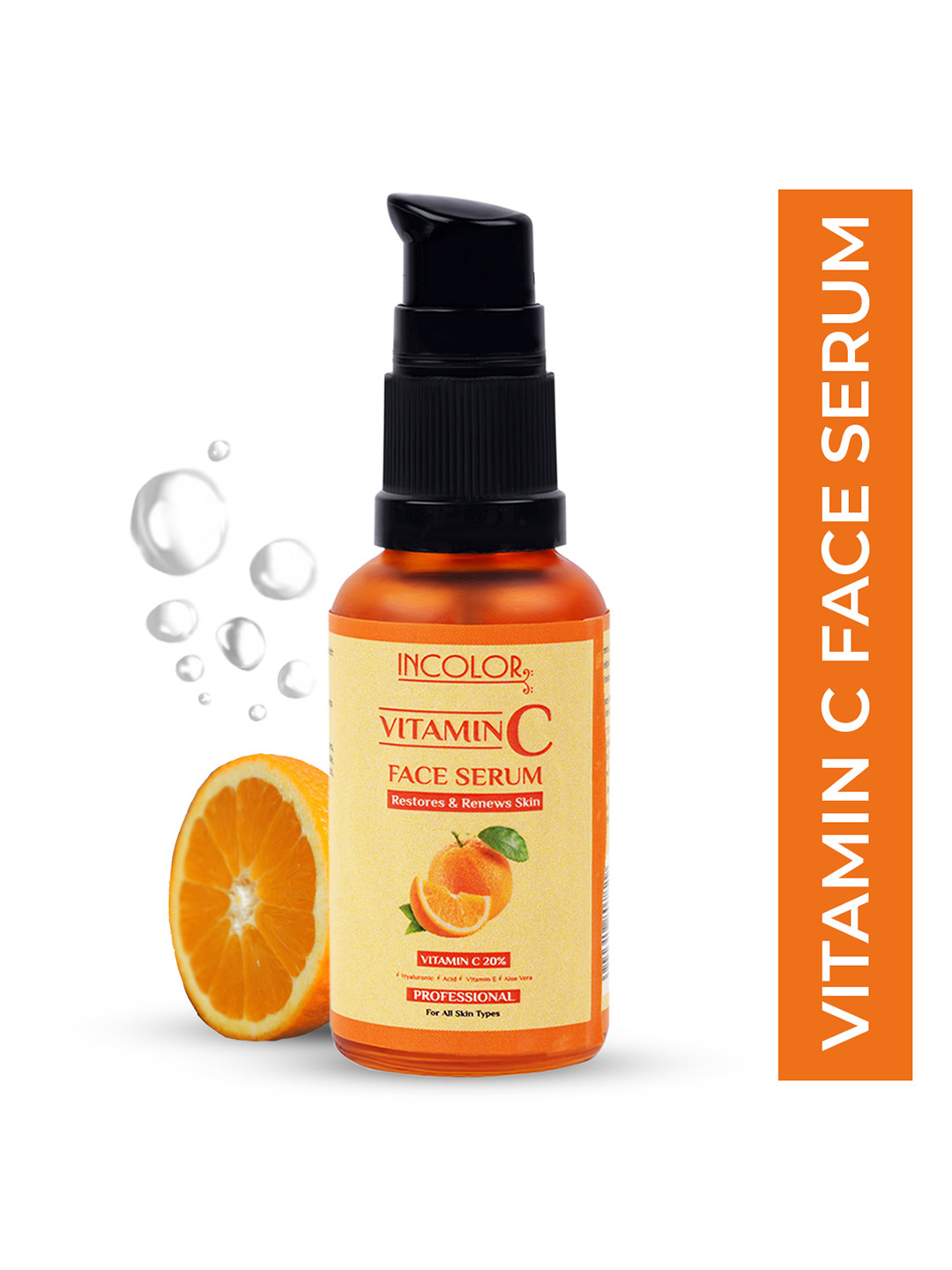 

INCOLOR Women Vitamin C Face Serum, Transparent