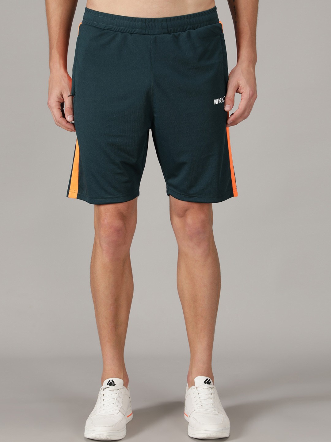 

MKKO Men Green Training or Gym Sports Shorts