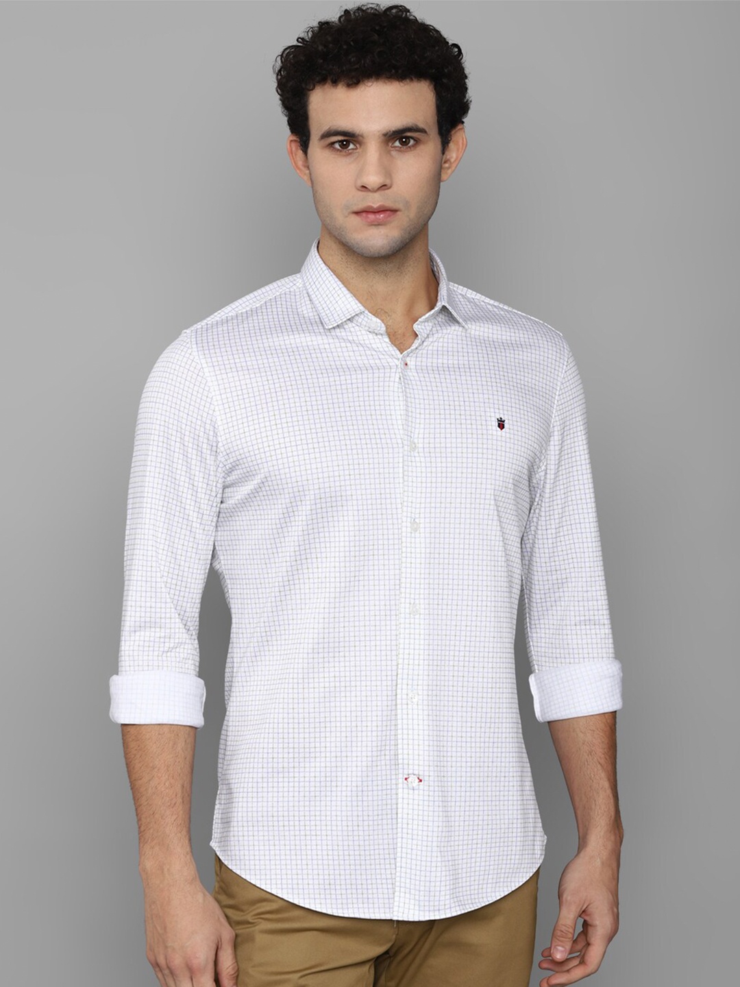 

Louis Philippe Sport Men White Slim Fit Checked Casual Shirt