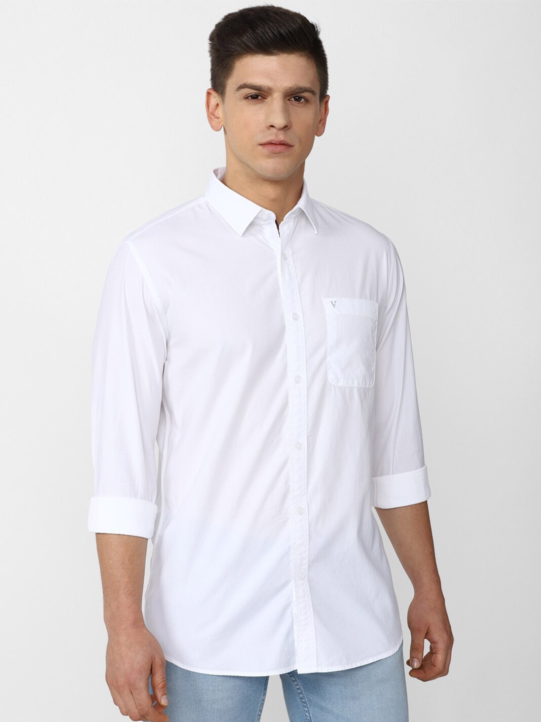 

Van Heusen Sport Men White Slim Fit Casual Shirt
