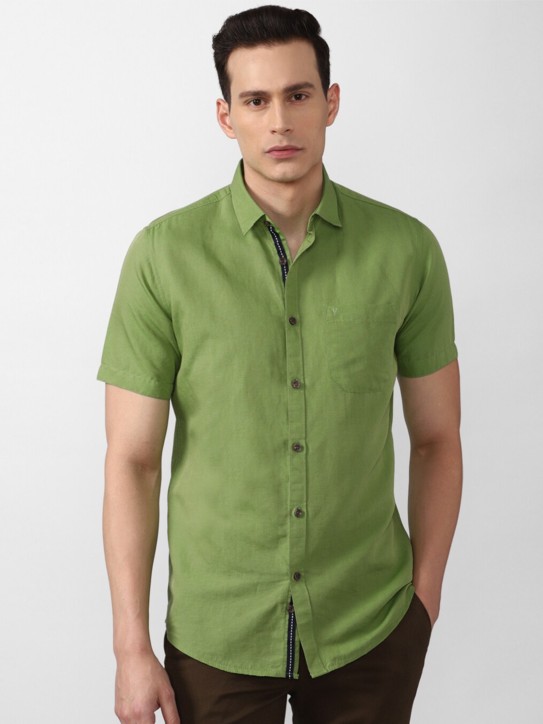 

Van Heusen Sport Men Green Slim Fit Casual Shirt