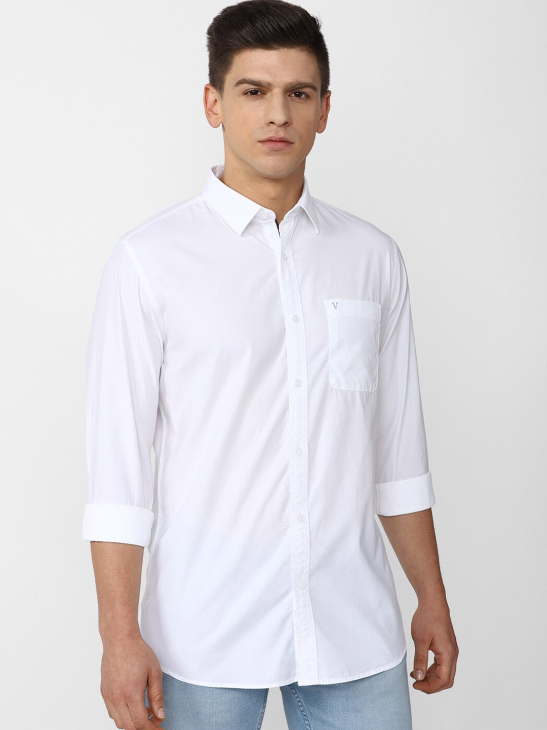 

Van Heusen Sport Men White Slim Fit Casual Shirt