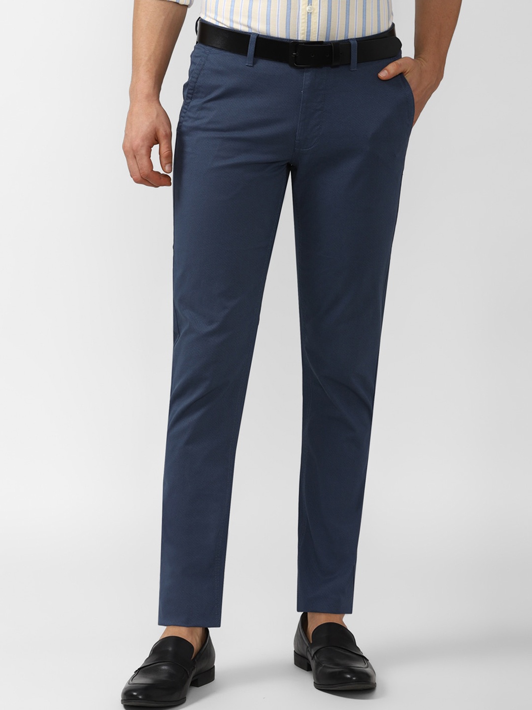 

Van Heusen Sport Men Navy Blue Slim Fit Trousers