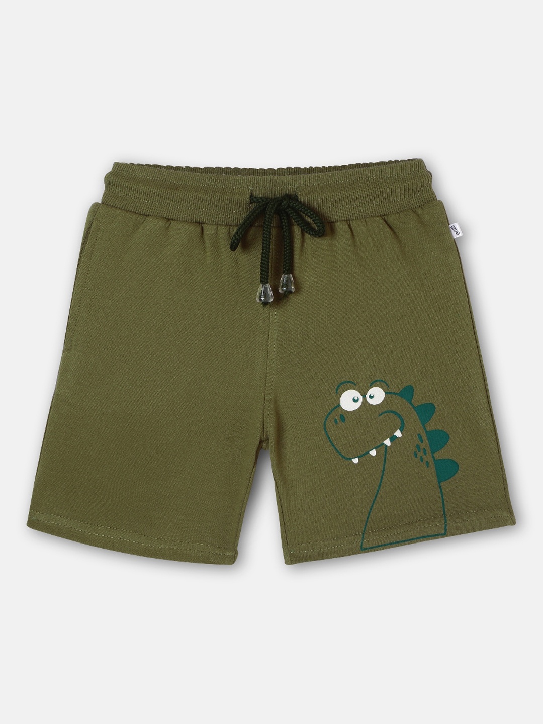 

You Got Plan B Boys Olive Green High-Rise Shorts