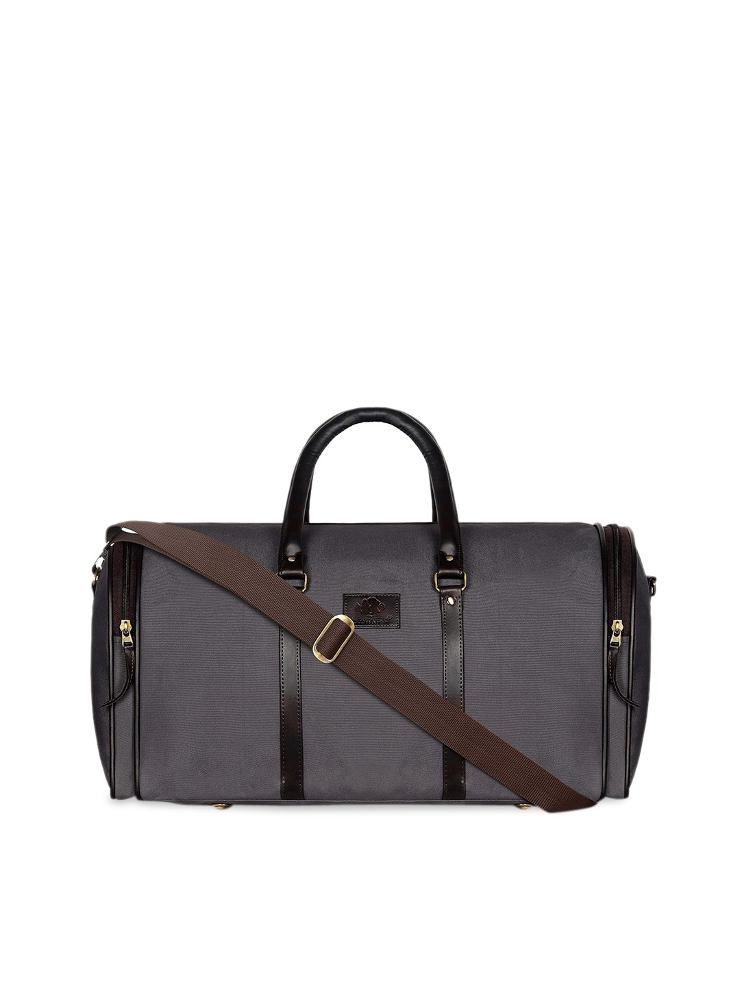 

THE CLOWNFISH Grey Solid Duffel Bag